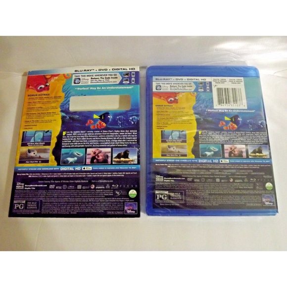 DISNEY PIXAR FINDING DORY BLU-RAY, DVD, DIGITAL HD W/SLIPCOVER NEW - Picture 2 of 2